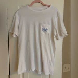 Vineyard Vines Golf ocean reef White Pocket Tee